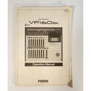 Owners Manual for Fostex VF160EX Digital Multitracker 155 Pages (11)